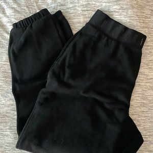 Victoria Secret Sport Sweatpants. Black. With slit on each leg